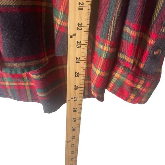 American Eagle Women's Size Small Amazingly Soft Red Plaid Flannel Button Up - Picture 8 of 8